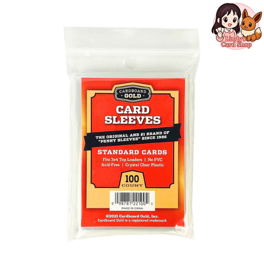 Cardboard Gold Soft Card Sleeves 3x4 (100 ct)