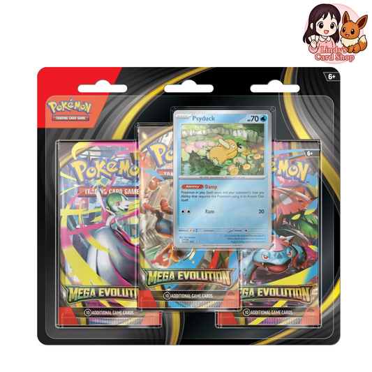 Mega Evolution 3 Pack Blister - Psyduck/Golduck