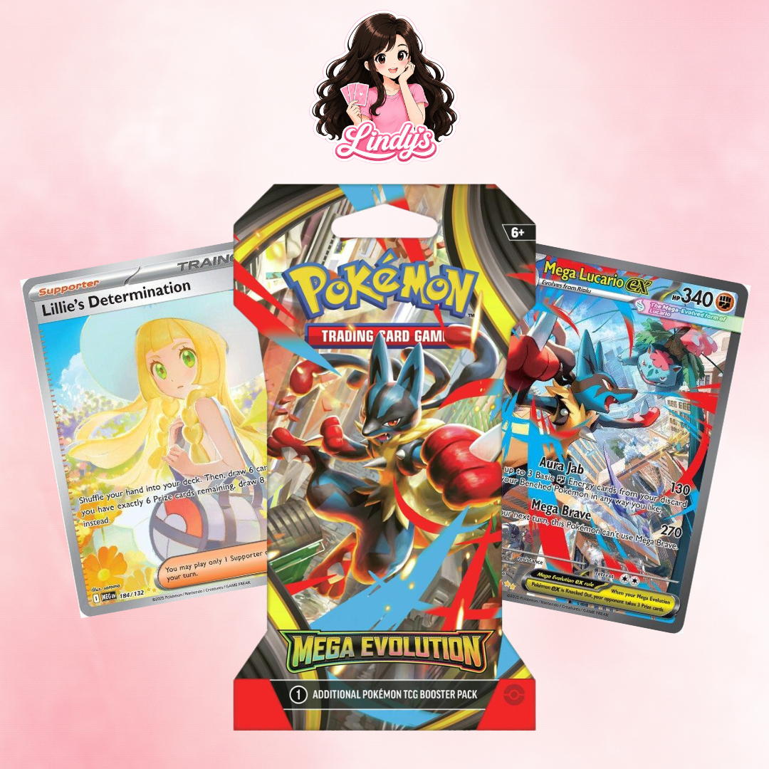 Sleeved Mega Evolutions Booster Pack