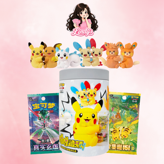 Nuzzle Cheeks Plush Toy Card Display Blind Box (Chinese) - Pokemon