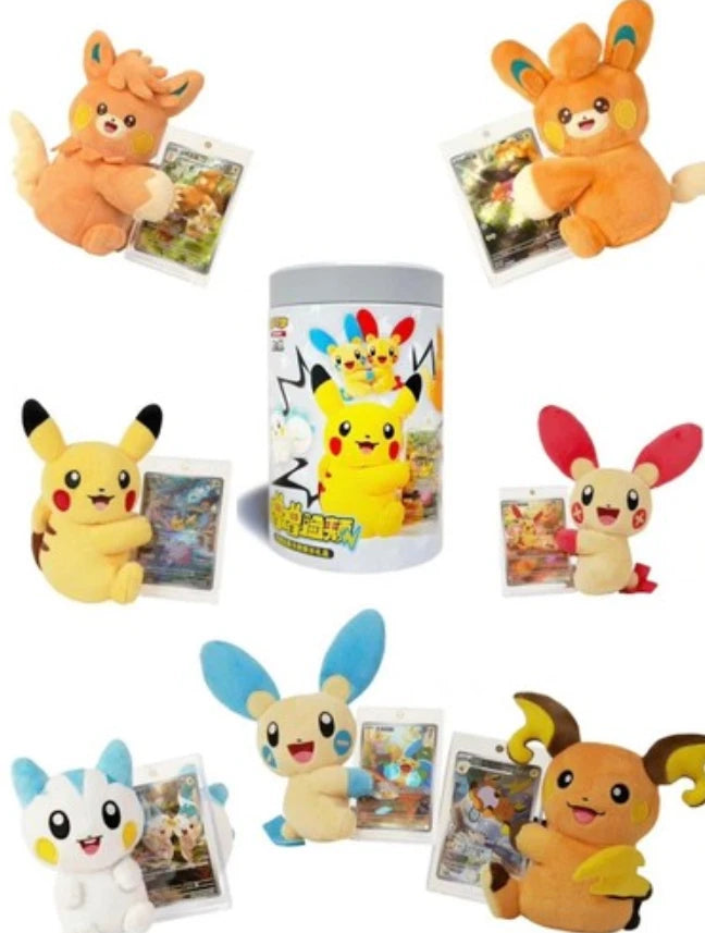 Nuzzle Cheeks Plush Toy Card Display Blind Box (Chinese) - Pokemon